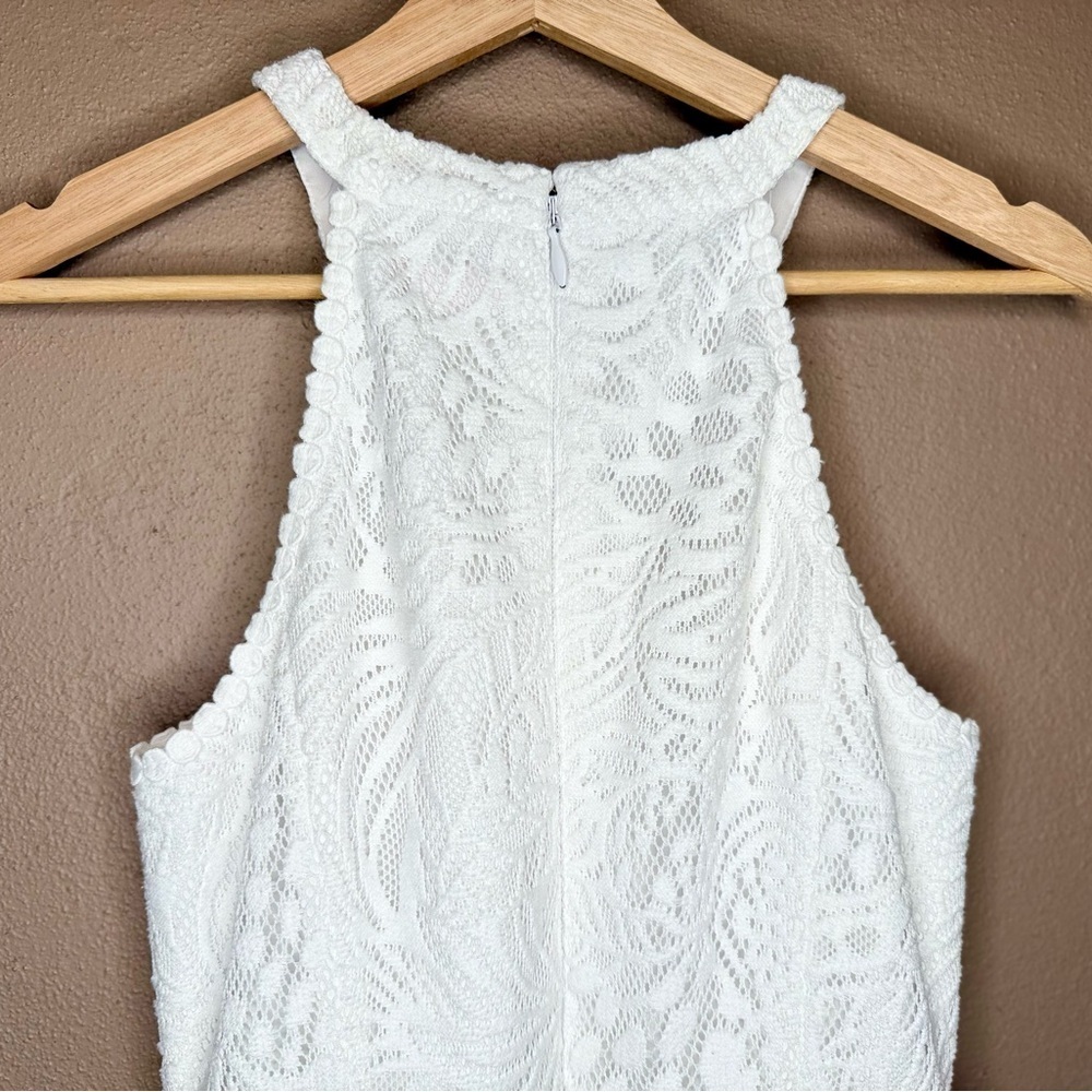 Lilly Pulitzer Kinley Dress in White, Lace Fit & Flare with Pockets Size 4 - Picture 11 of 15